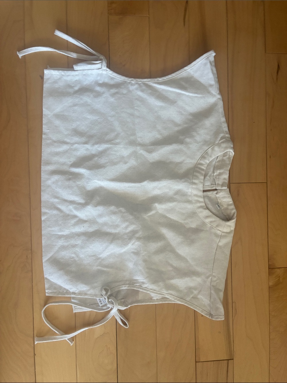 Women’s Cream Side-Tie top